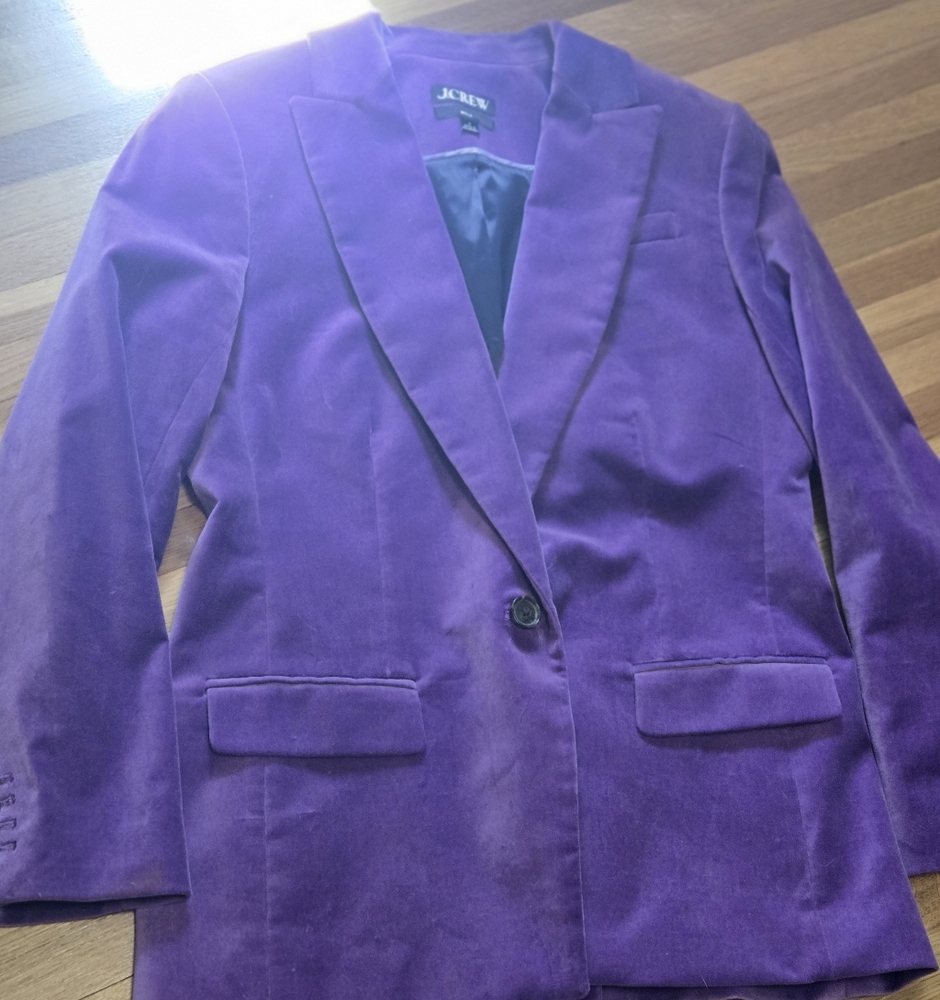 J. Crew Willa Velvet Blazer